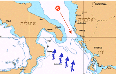 סטי"לים עצרו את היאכטה 'אנג'ל' ('דורוטי') בדרכה מיוגוסלביה ללוב. על סיפונה נלכדו 4 קצינים מהכוח הימי של ה'פתח' שהיו בדרכם לטוניס.