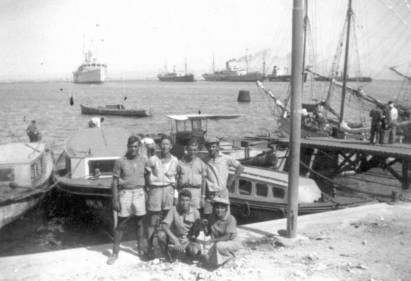 הנמל בראשיתו – טרם היבנות המעגן – סירות ואניות